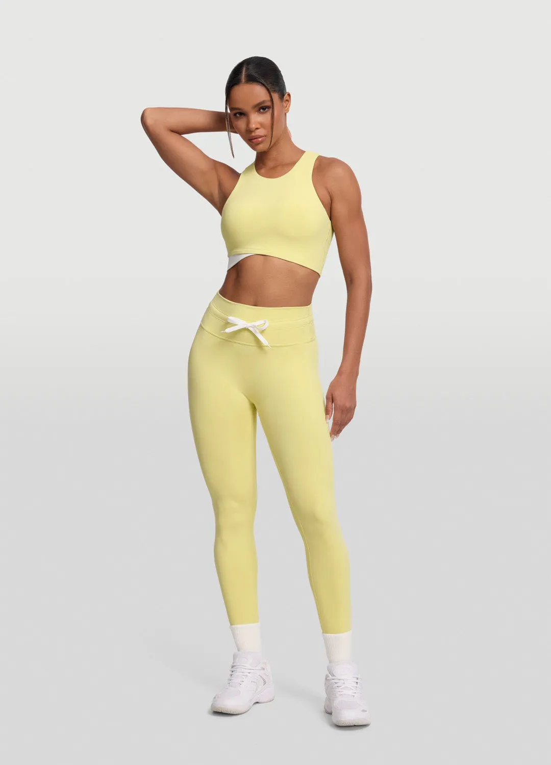 Reinforced Shoulders Urban Lightness Two-Tone Crop Top
