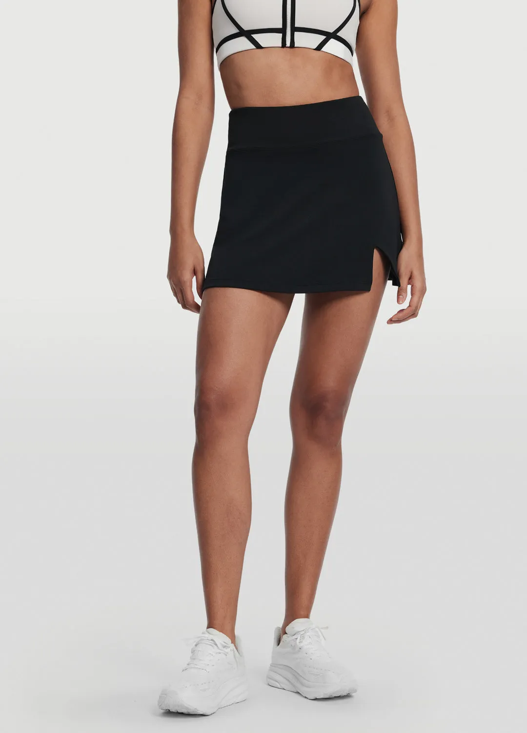 Frayed Finish Fashion Mood A-Line Mini Skirt