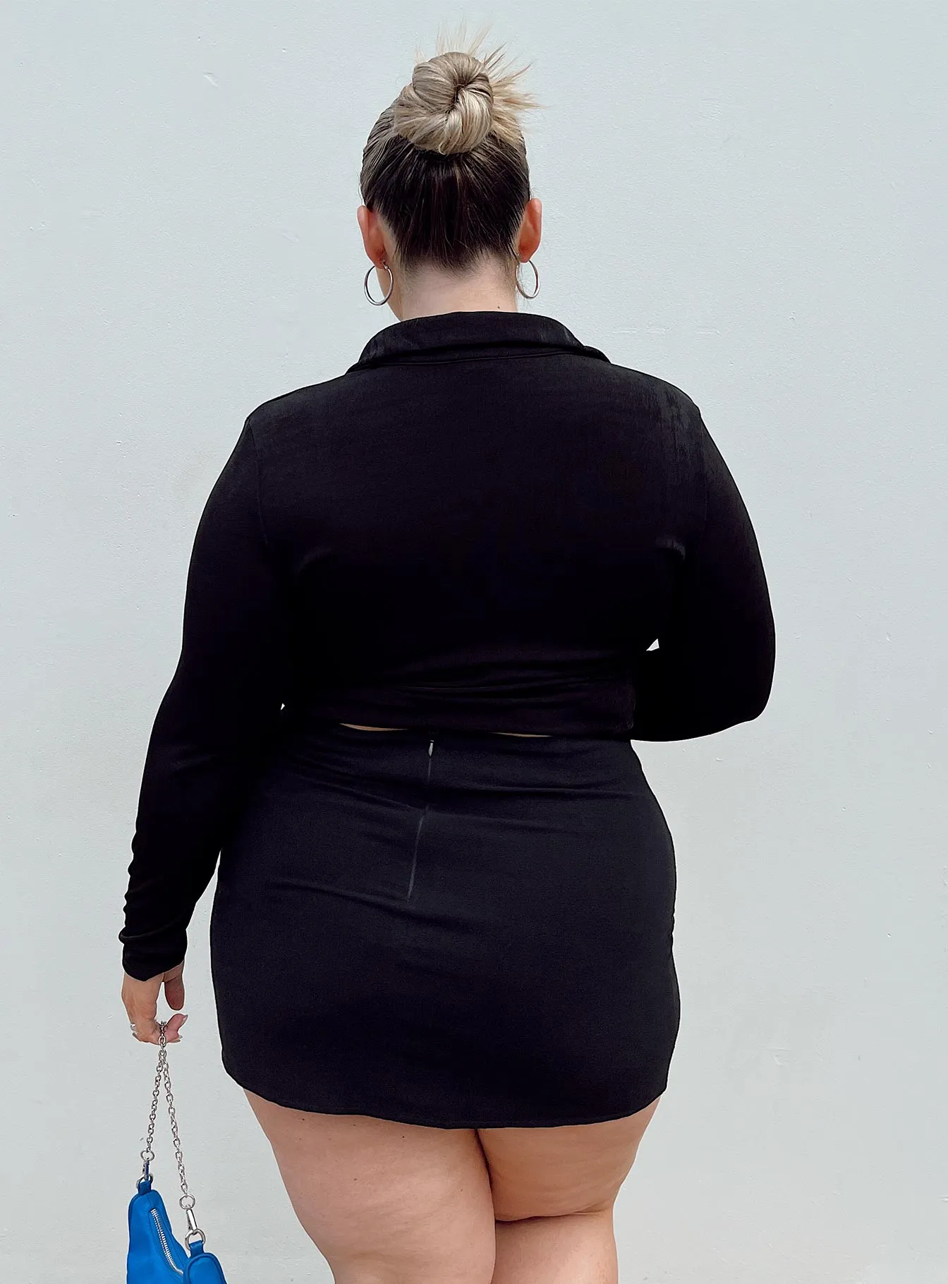 Selby Mini Skirt Black Curve Lower Impact Timeless Touch