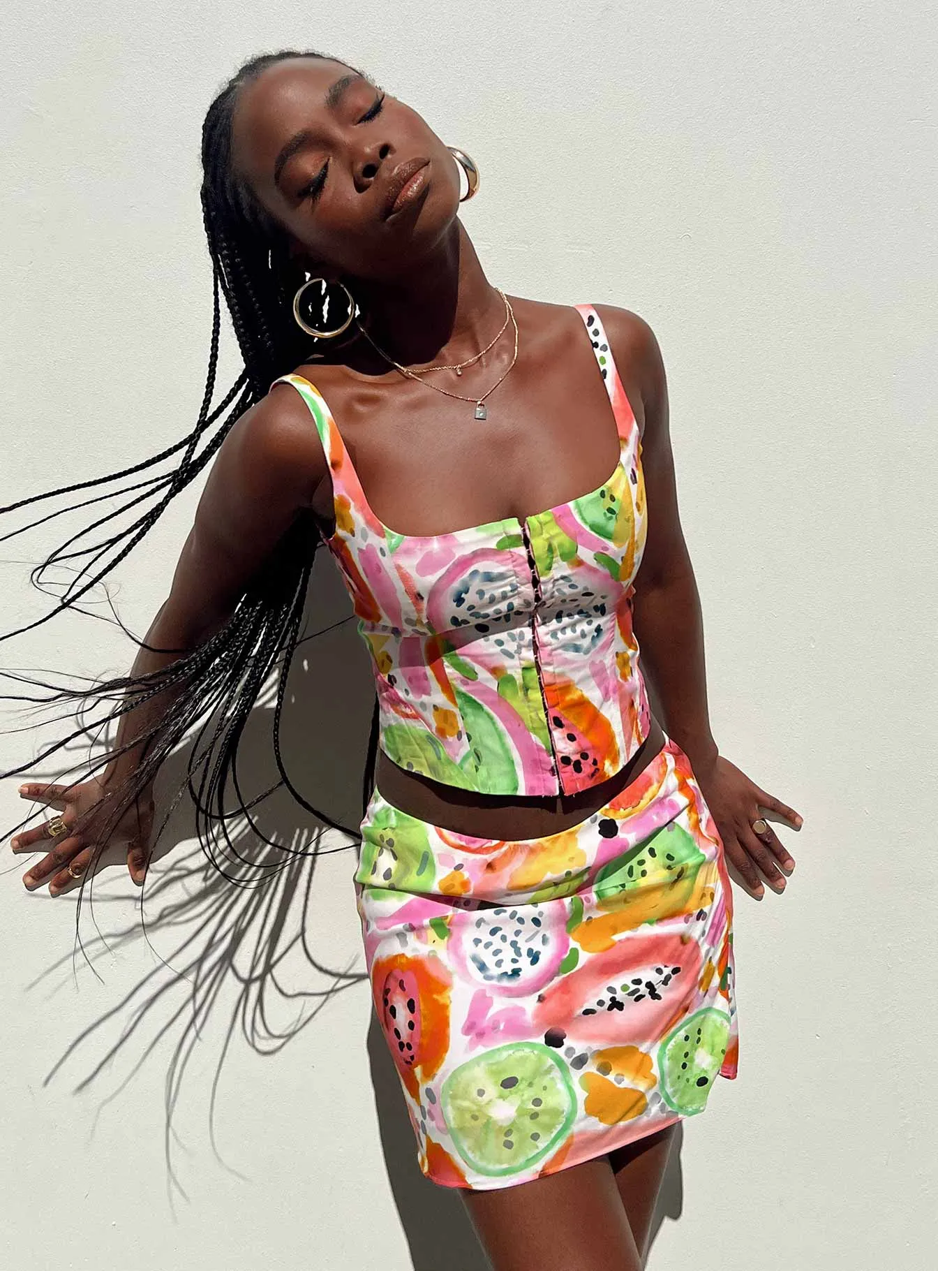 Pinacolada Mini Skirt Multi Relaxed Mood