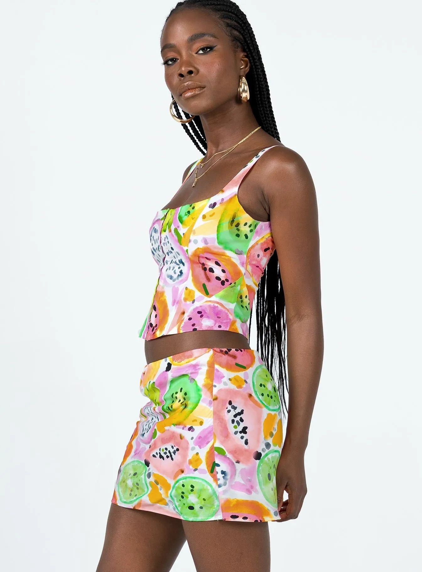 Limited Quantity Pinacolada Mini Skirt Multi