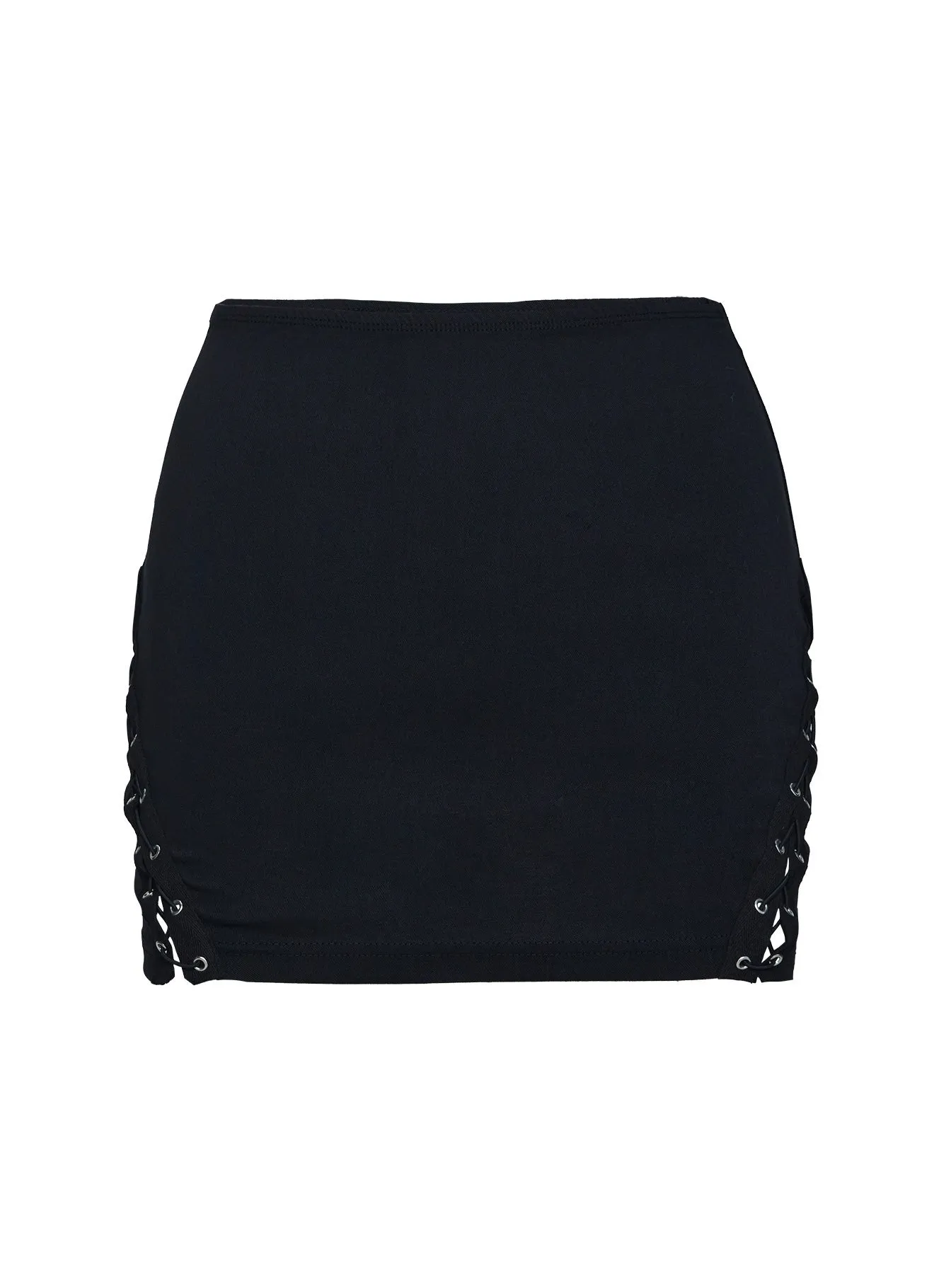 Dupont Mini Skirt Black Trendy Outfit Earth Tones