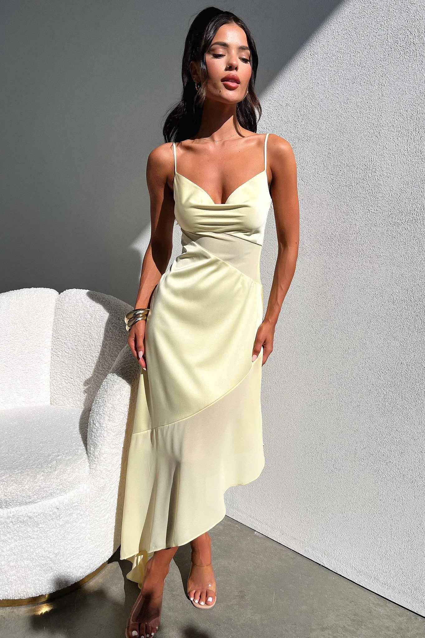 Glass Glow Talena Dress - Yellow