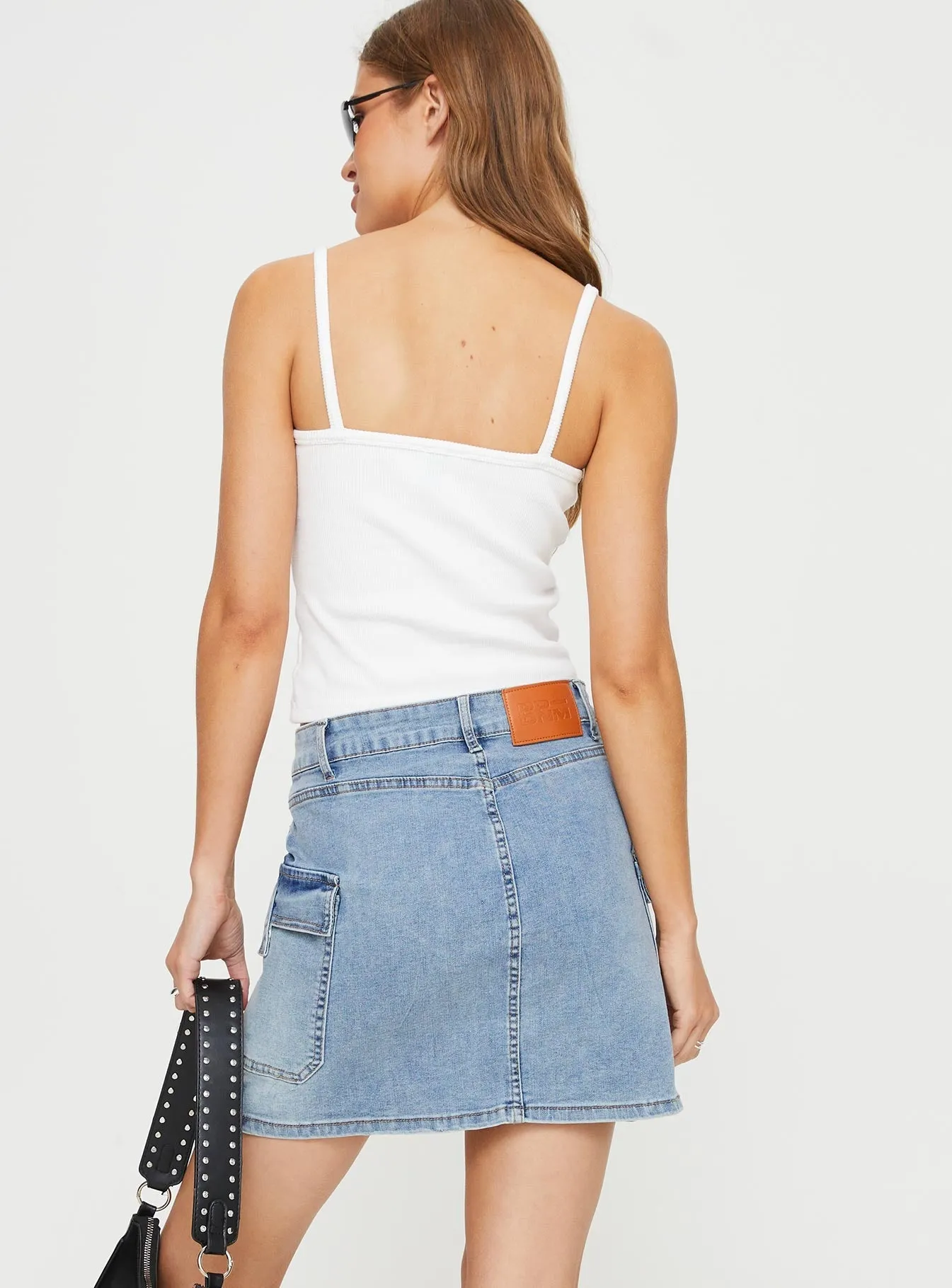 Winthrop Denim Mini Skirt Mid Wash Coordinated Set