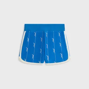 Bohemian style Kith Women Mica Pique Logo Knit Short - Royal