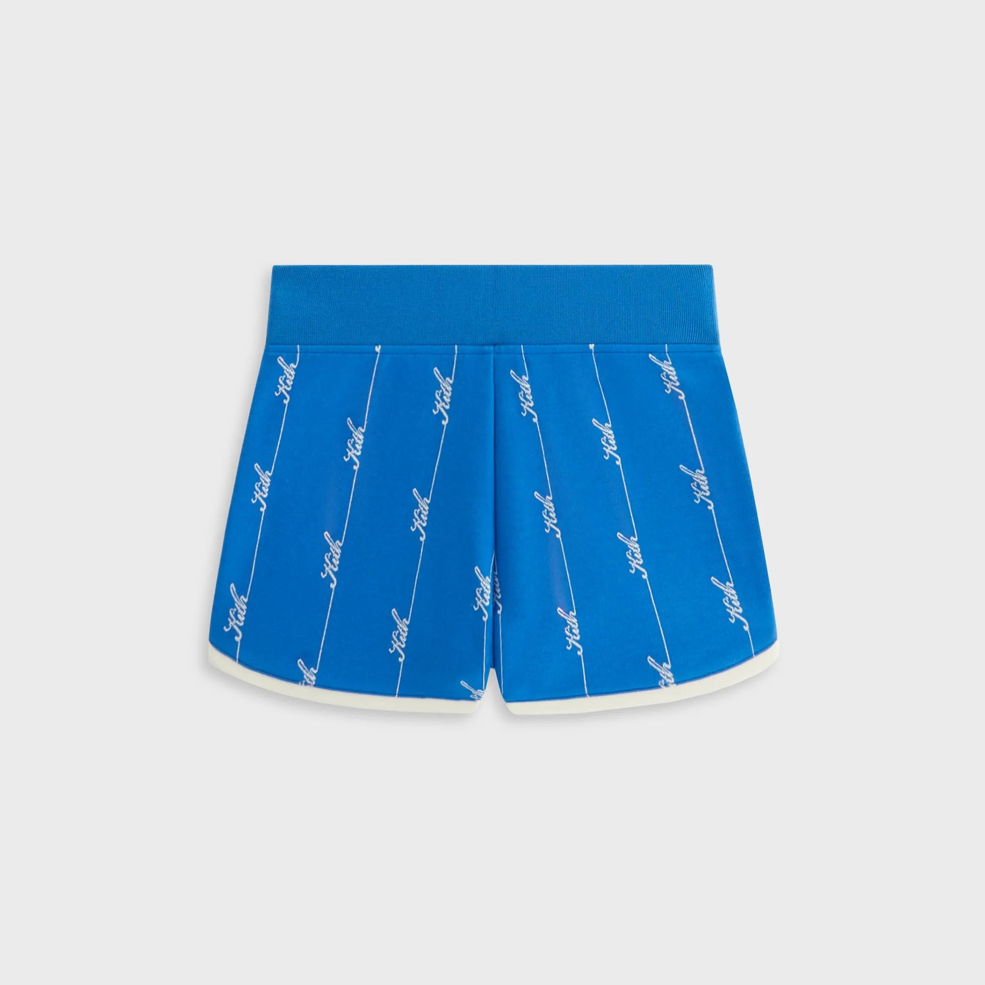 Warm Weather Style Neat Look Kith Women Mica Pique Logo Knit Short - Royal