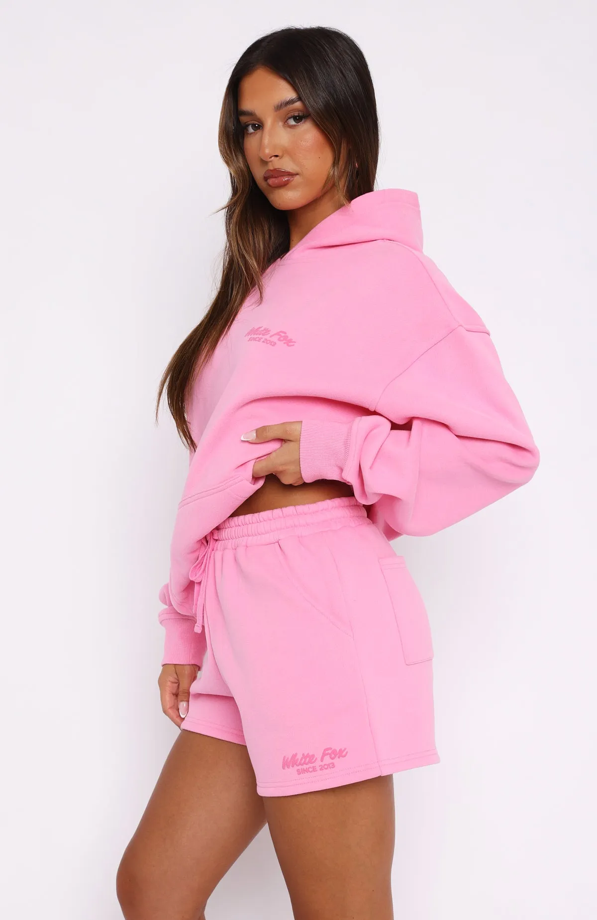 Leisure Edition Lounge Shorts Pink Elastic hem