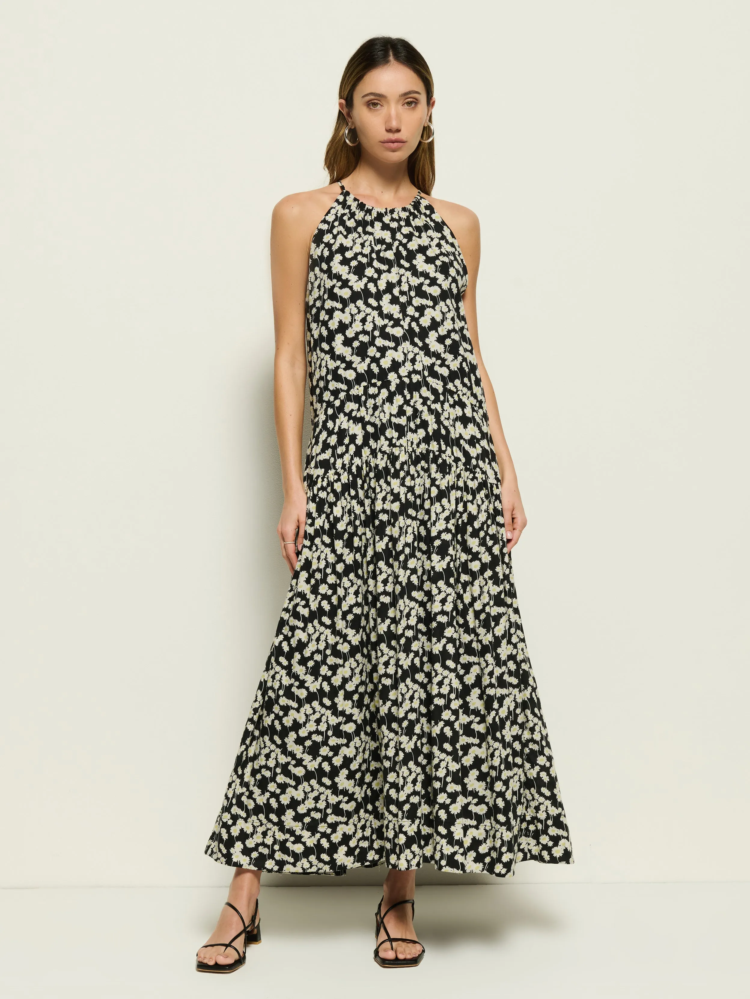 Pine Grove Star Trail Bell Maxi Dress