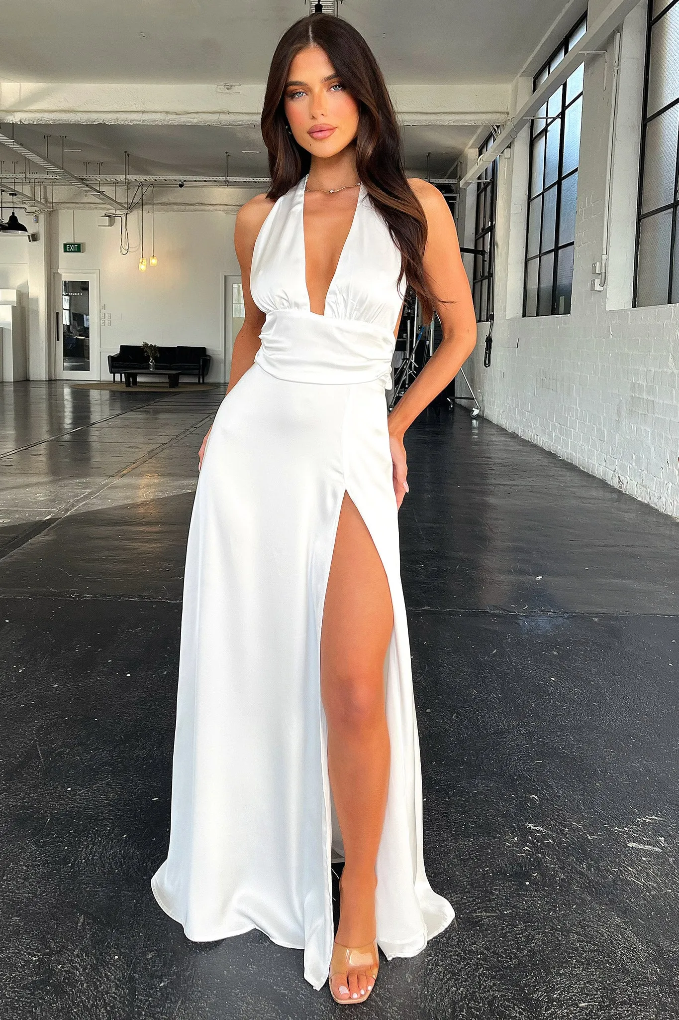 Pool side Ocean Arch Neriah Maxi Dress - White