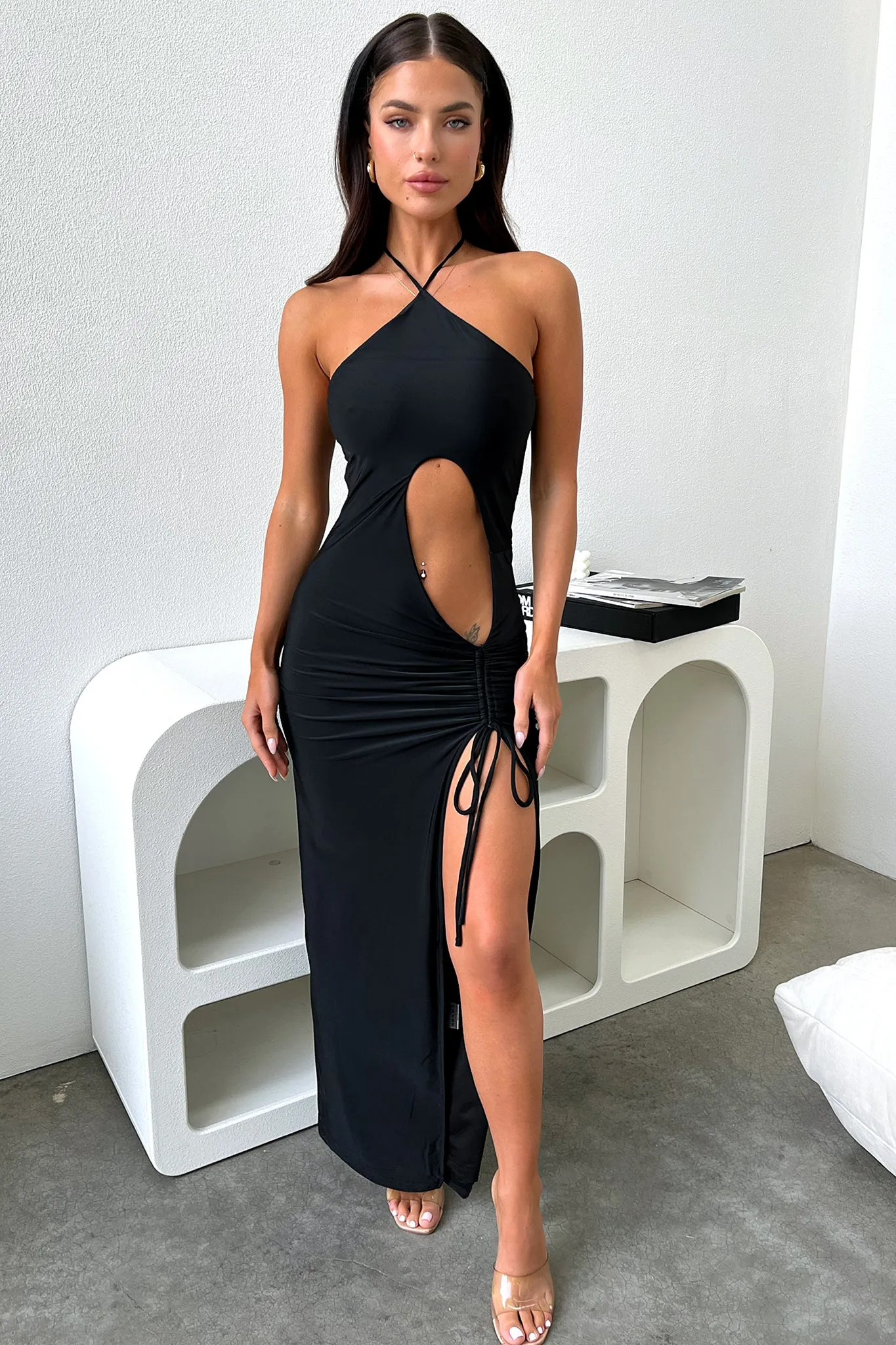 Heat Air Romana Dress - Black