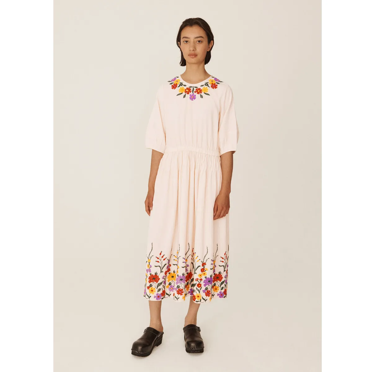 Bold Core Pink Garden Dress