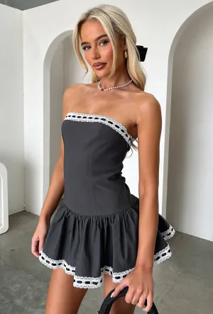 Shine Fresh Perfect Fit Tansy Strapless Mini Dress - Grey