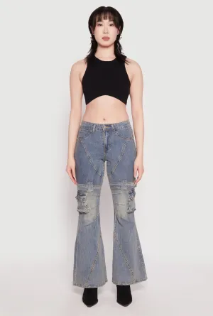 Spoon Jeans Buckle Detail Flare Jeans Festival Outfit Comfy