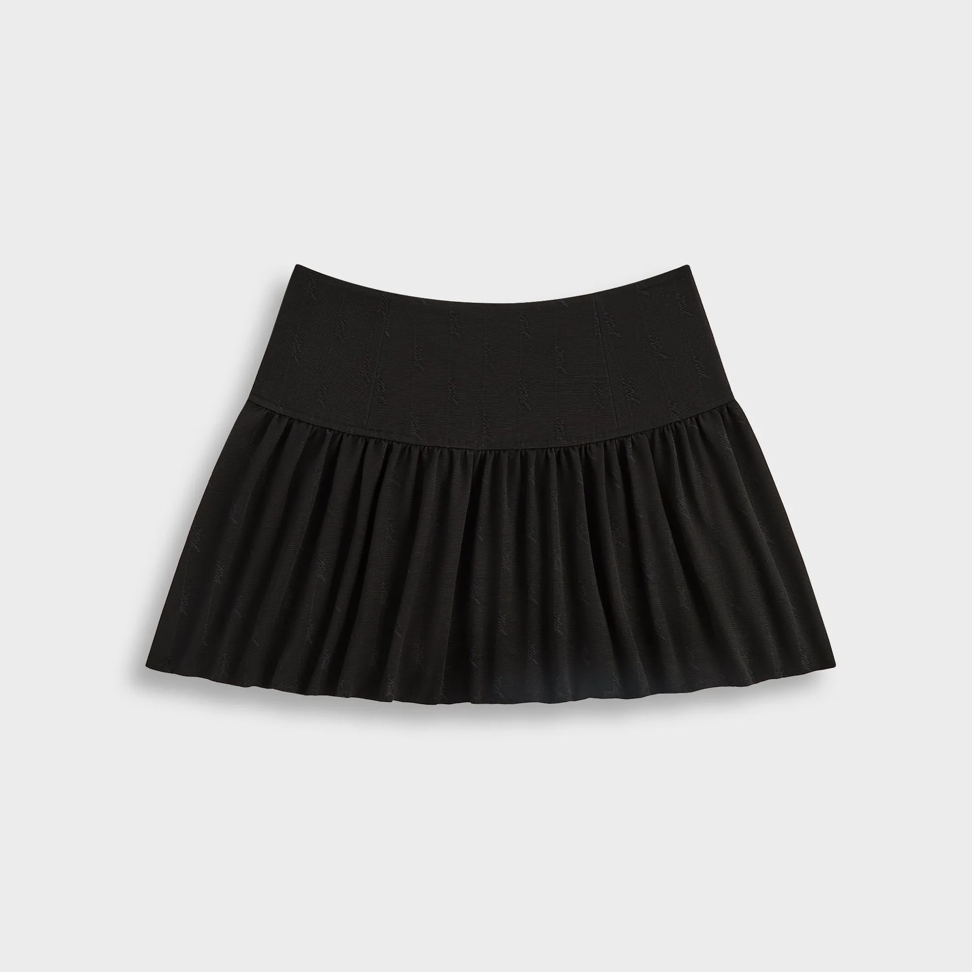 Weekend Ready Kith Women Riko Script Faille Mini Skirt - Black