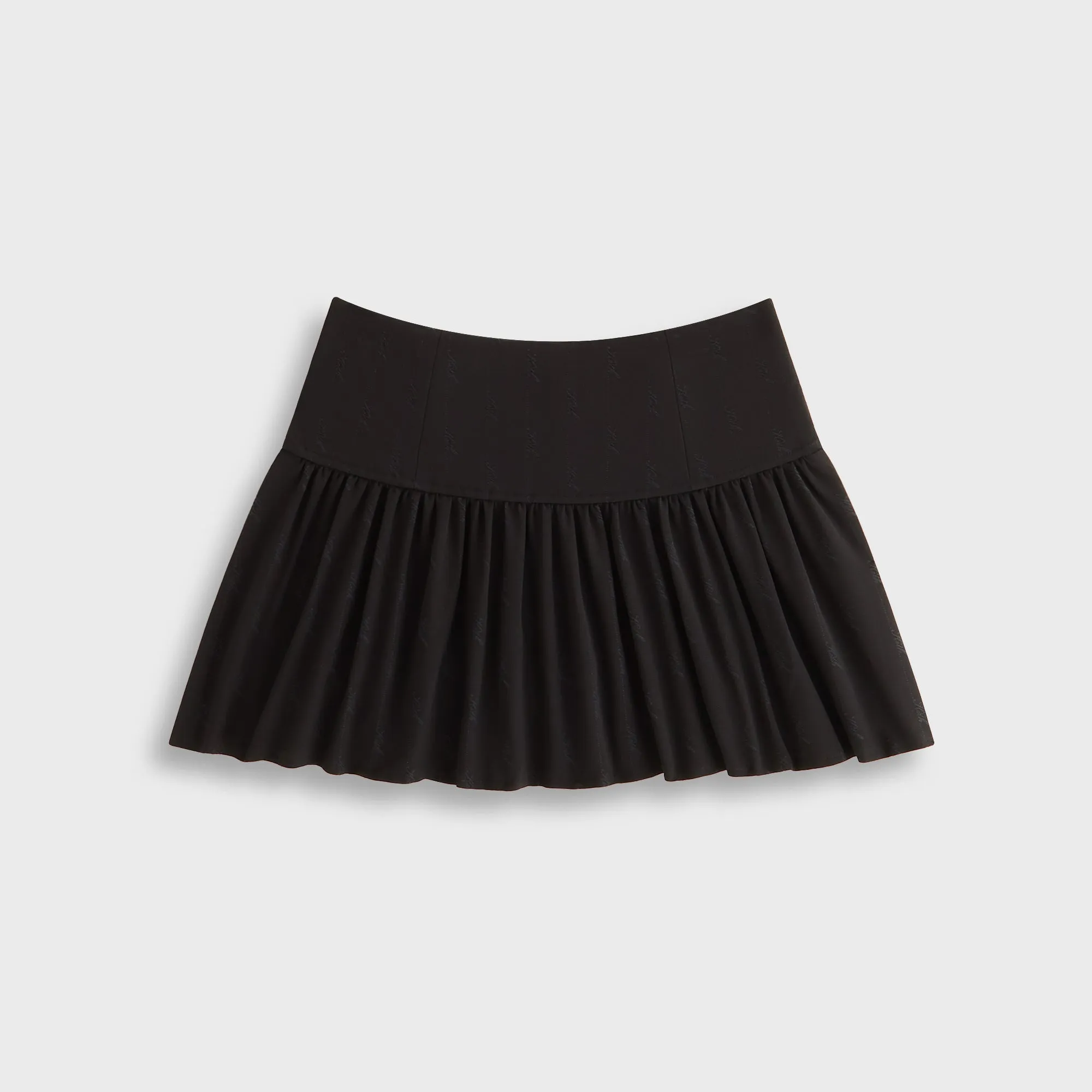 Resale Value Kith Women Riko Script Faille Mini Skirt - Black