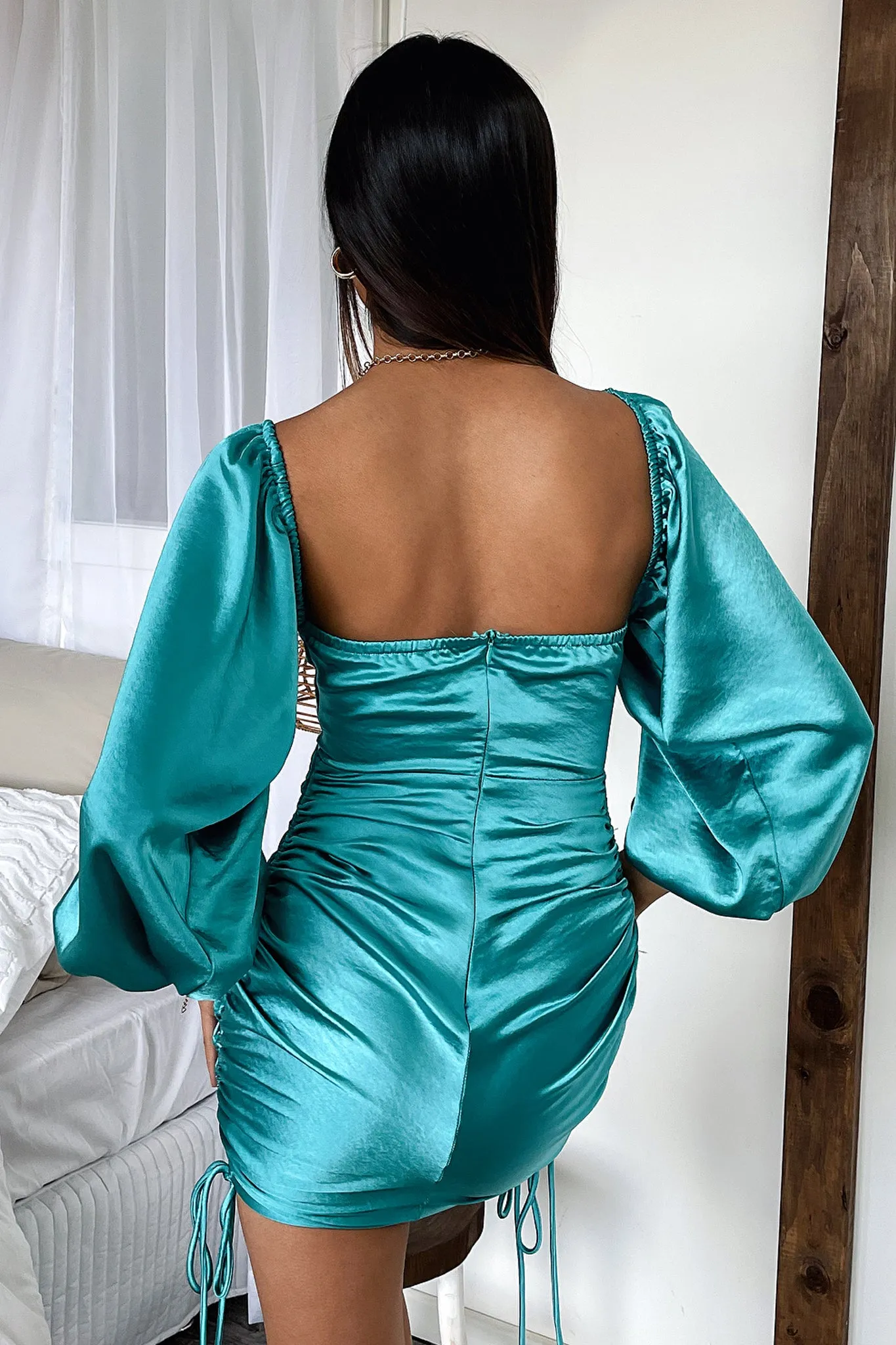 Edge Pop Porche Dress - Aqua