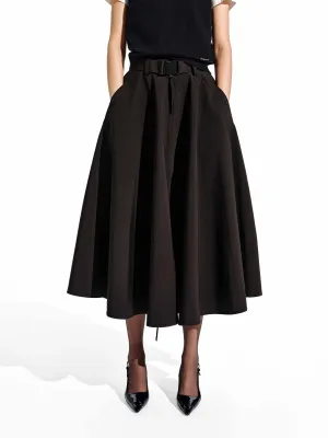 All Day Look Smart Edge A-line Midi Skirt