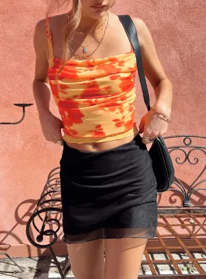 Selby Mesh Mini Skirt Black Modest Wear Collaboration Piece