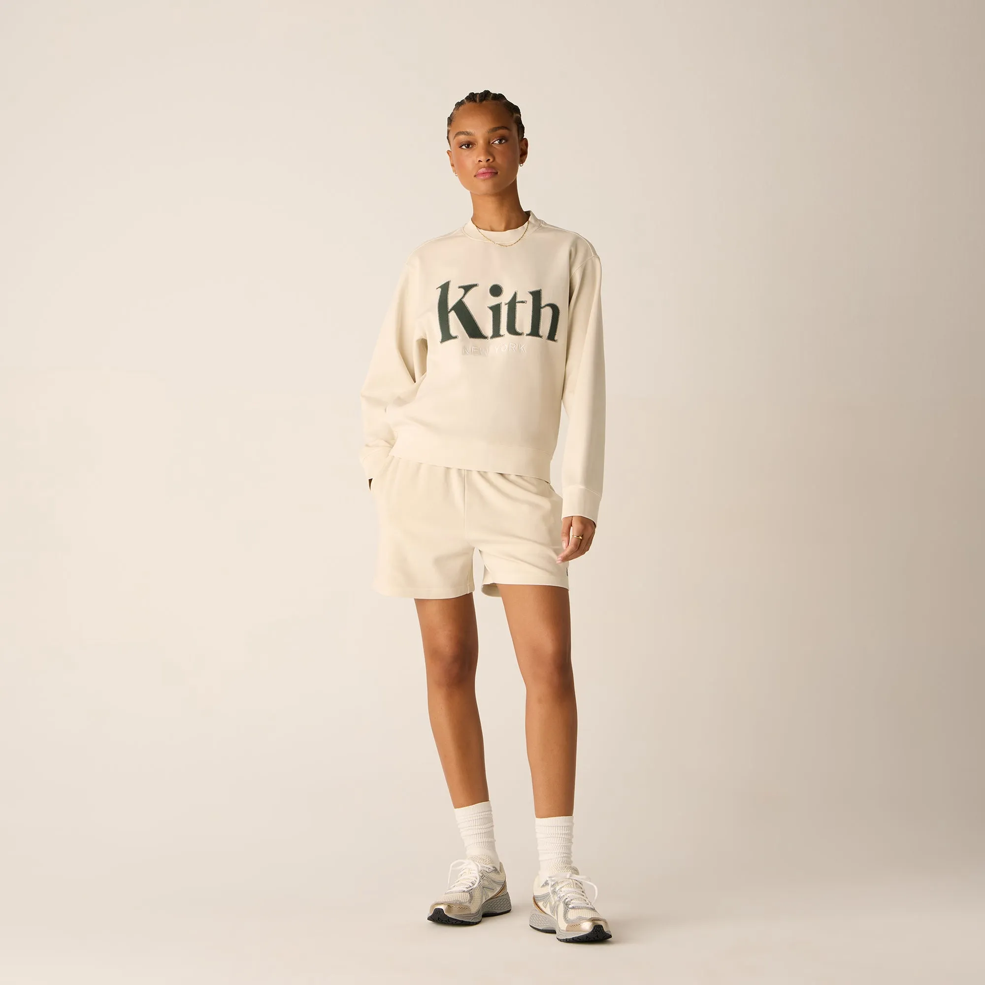 Mood Casual Fun Prints Kith Women Rayne II Sweatshorts - Veil