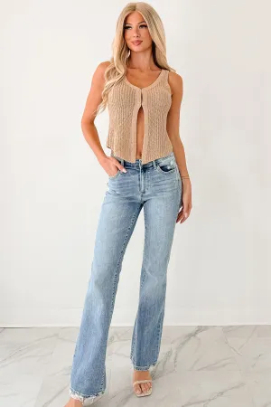 Morning Stroll Sustainable Classic Elara Mid Rise Bootcut Judy Blue Jeans (Medium)