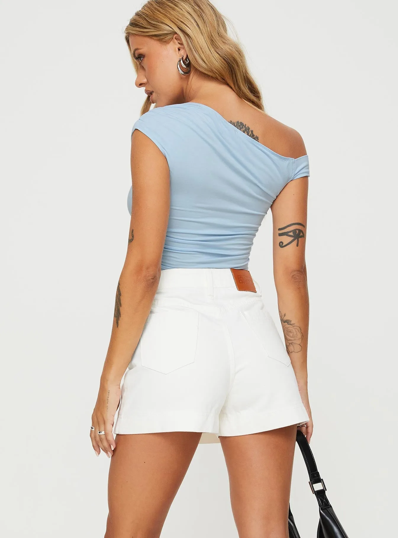 Custom made Heuston Denim Skort White Denim