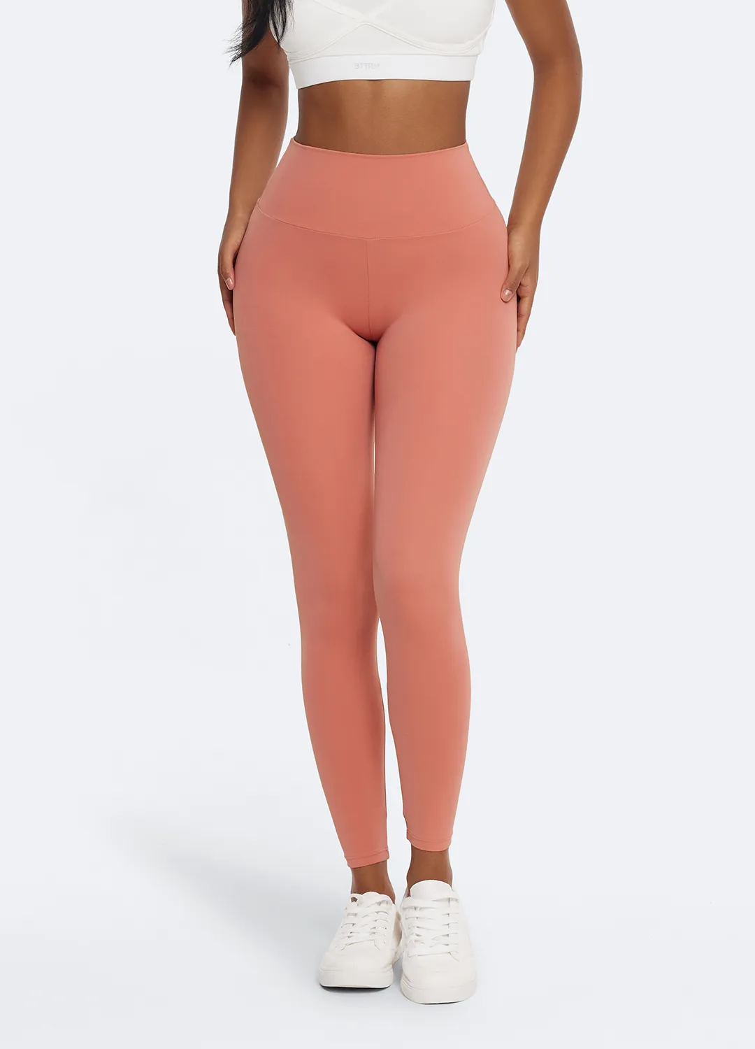 V-Seam Leggings with Push Up Mesh Panel Gym Workout