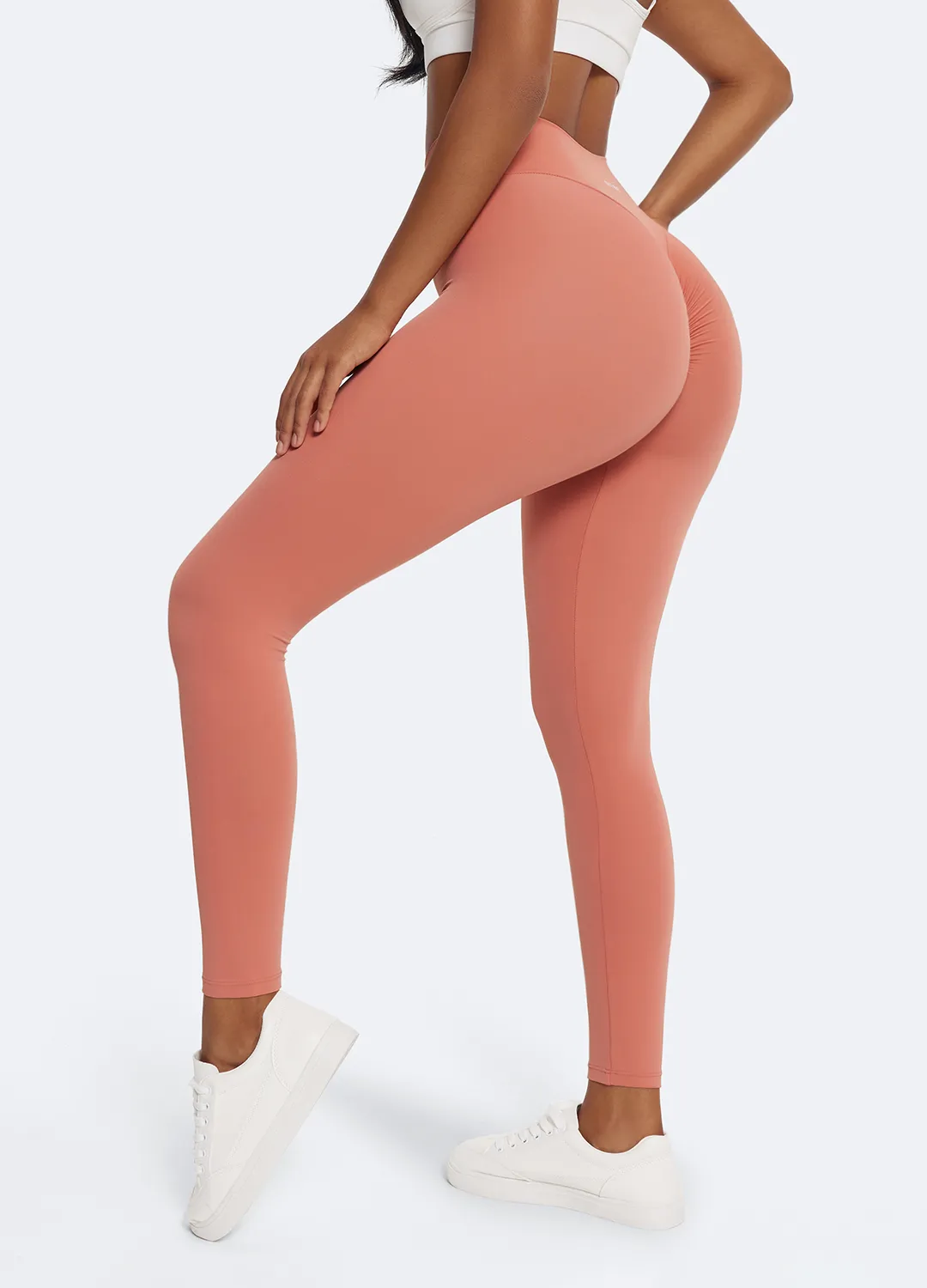 Evening Walk Non See V-Seam Leggings with Push Up