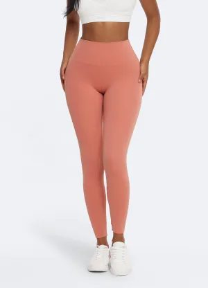 V-Seam Leggings with Push Up Mesh Panel Gym Workout
