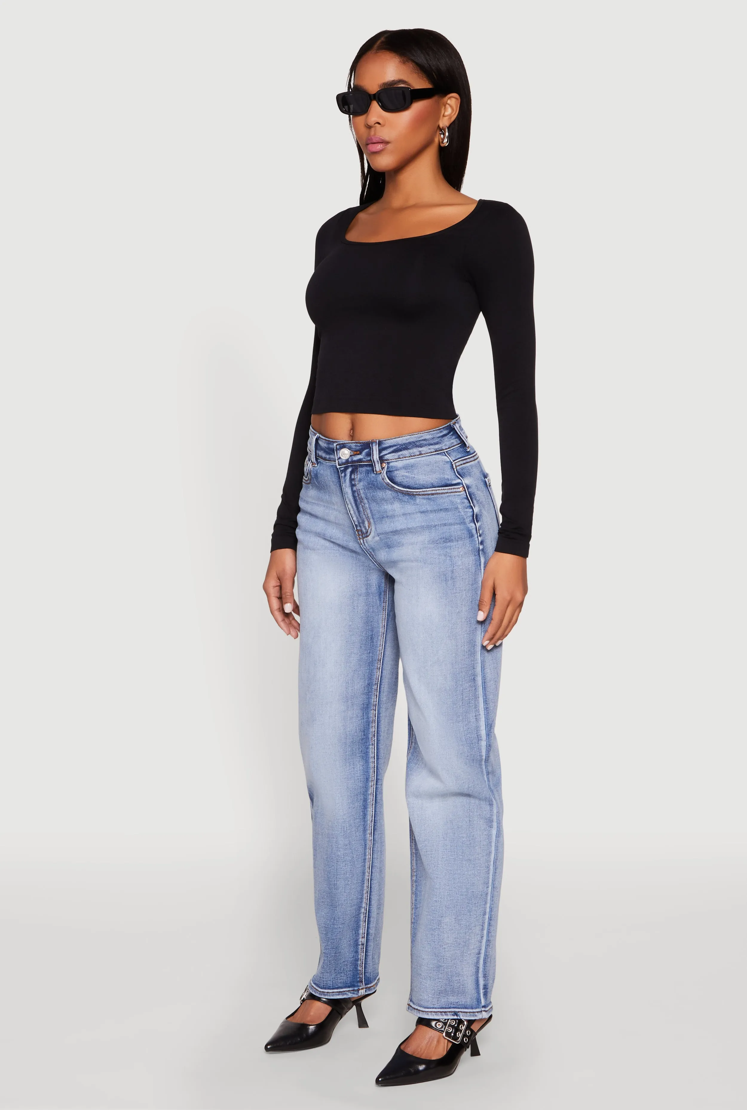 Vibrant Formal Urban Mood WAX Straight Whiskered Jeans