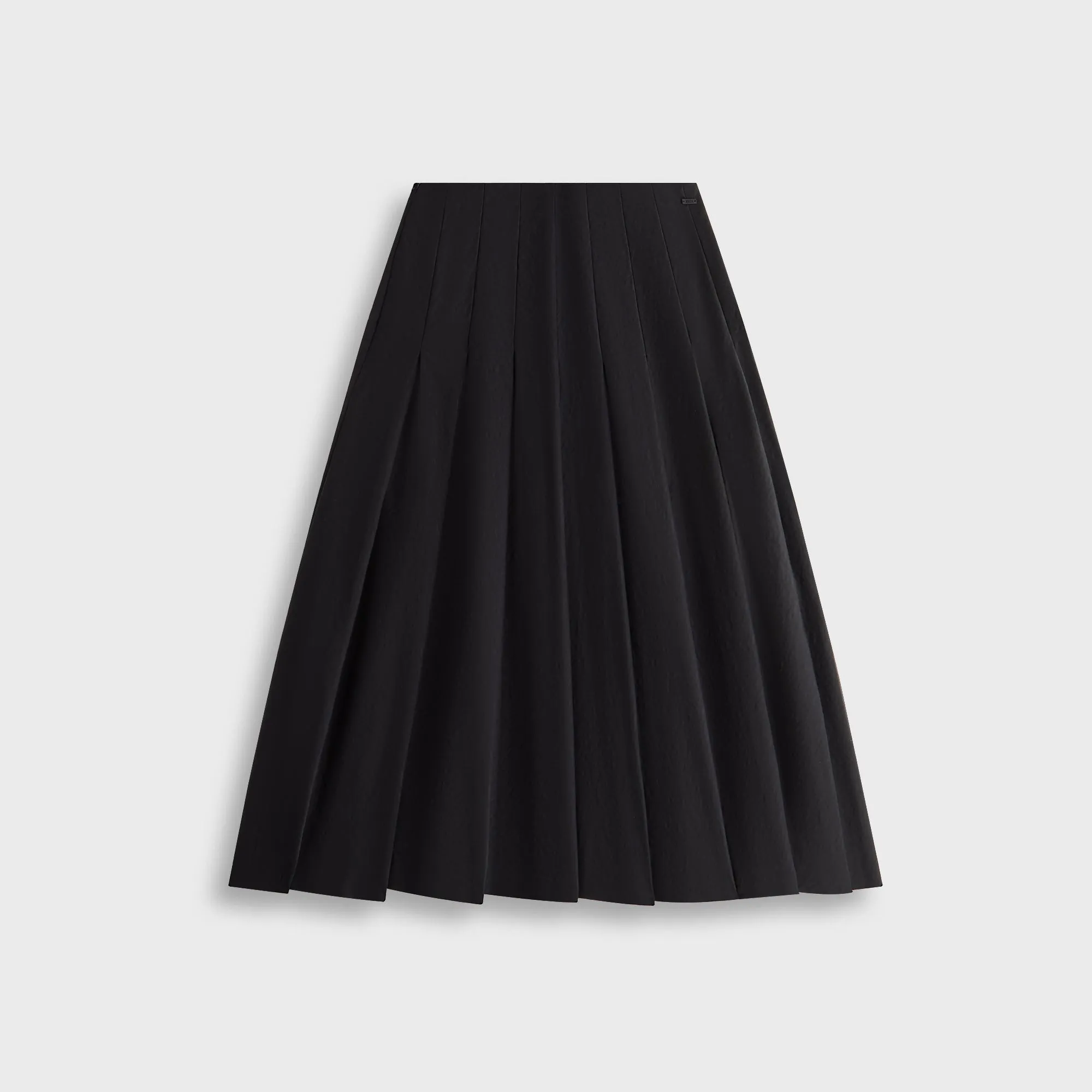 Kith Women Nadira Nylon Pleated Skirt - Black Minimalist Style Casual Wear