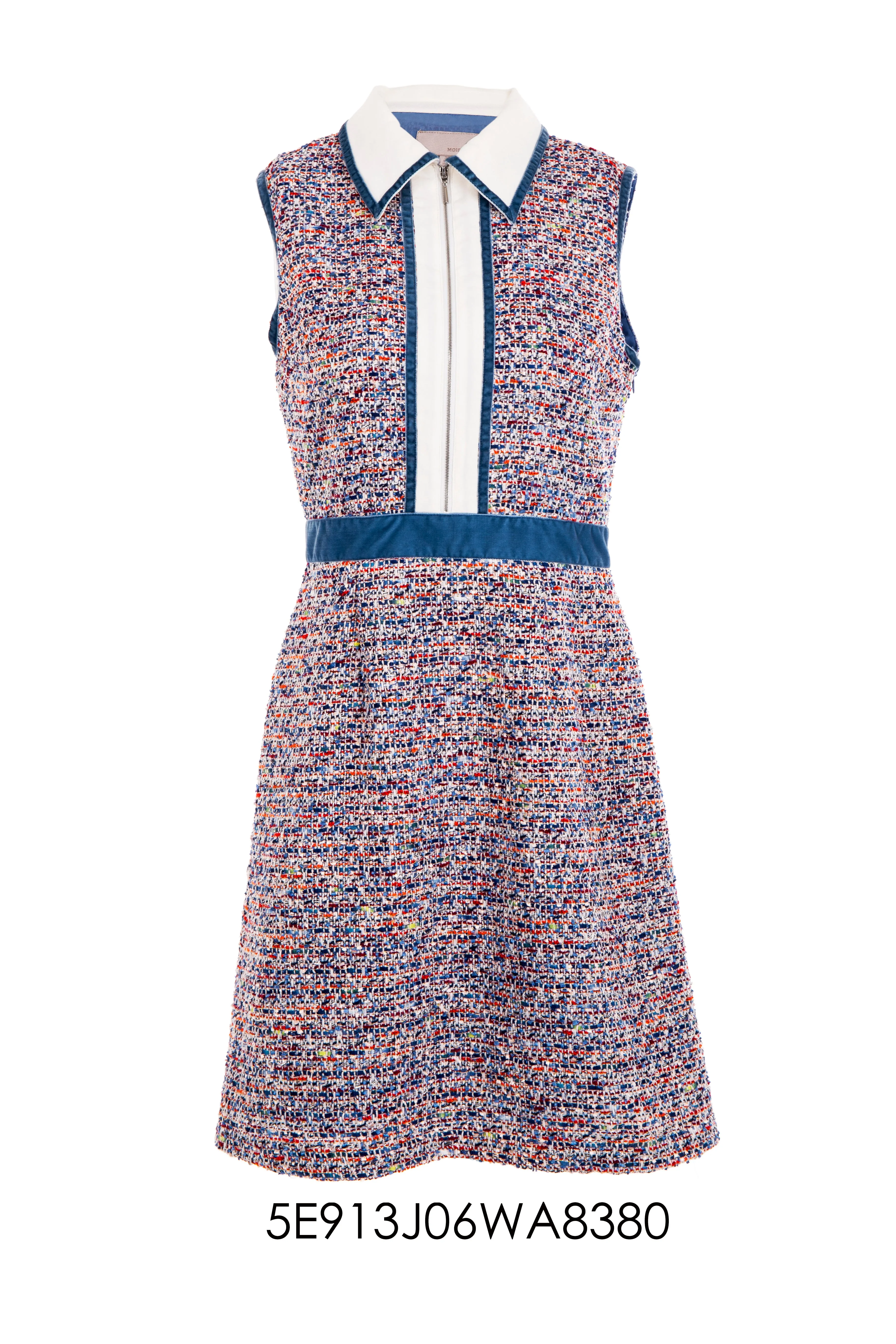Island Vibe Tweed bump sleeveless dress
