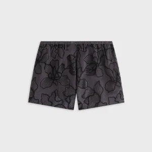 Kith Women Tate Floral Embroidered Short - Incognito Back pockets Simple Style