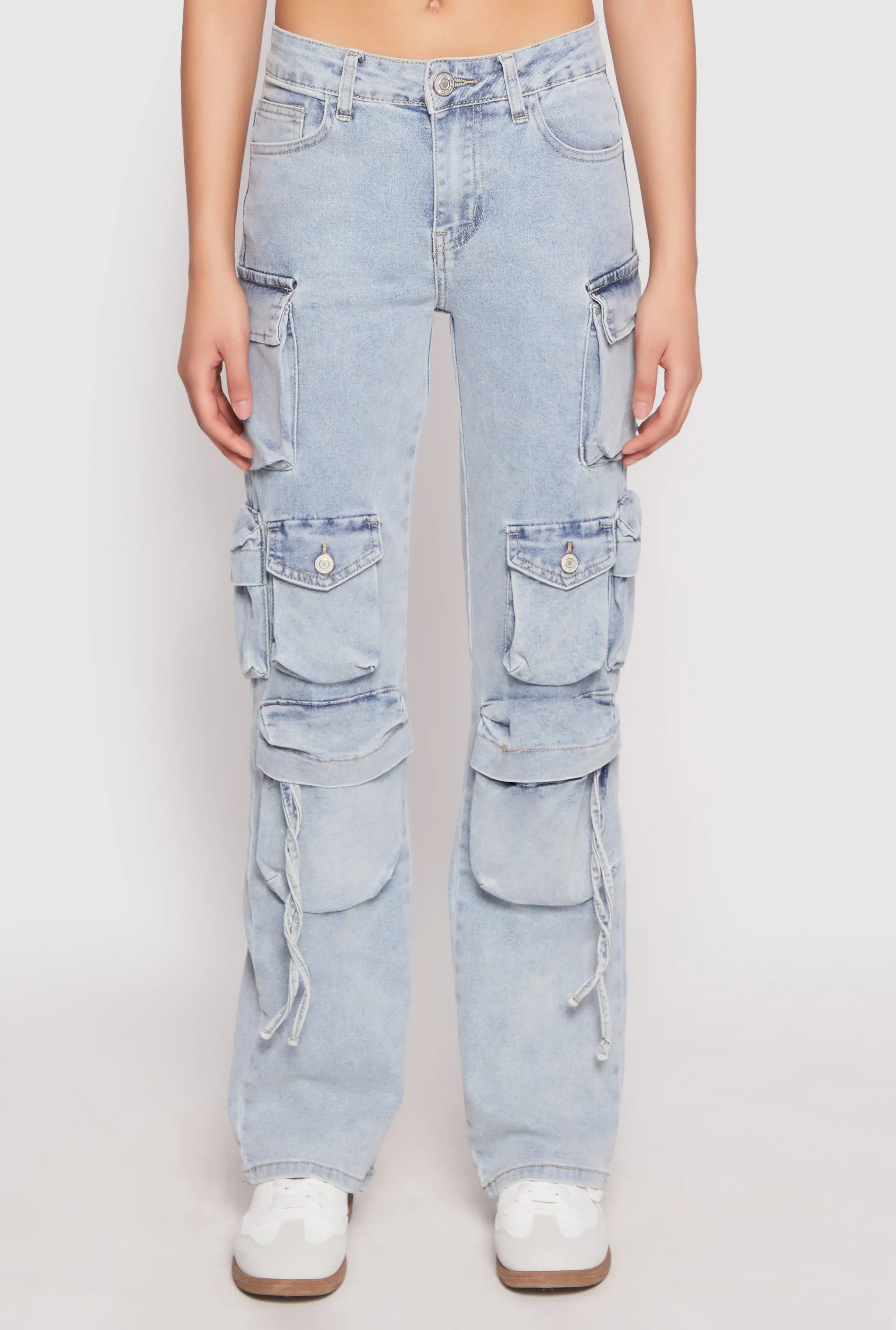 Casual Style VIP Multi Pocket Cargo Jeans