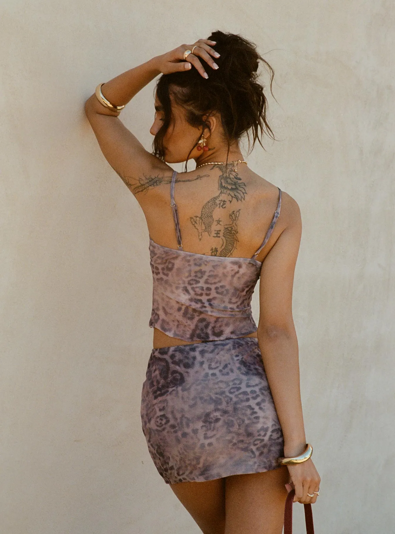 Eustacia Mini Skirt Leopard Smart Comfort Casual Moments