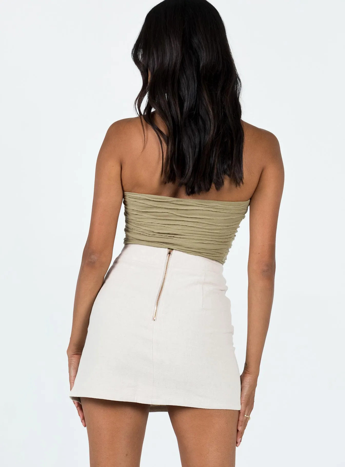 Active Wear The Lola Mini Skirt Oatmeal