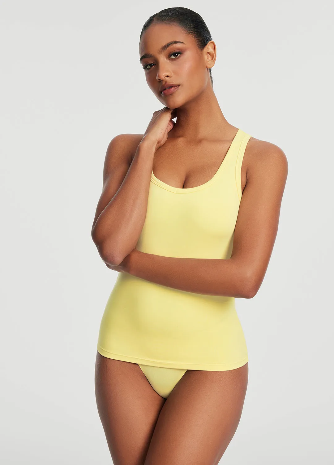 Racerback Tank Top Flex Fit Armholes Easy Care Washing Cycle