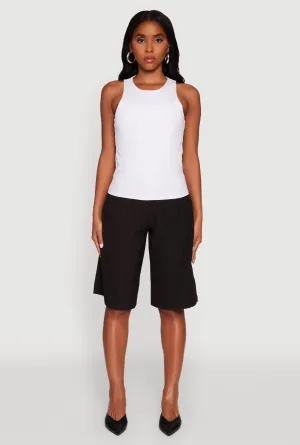 High Neck Shelf Bra Racerback Tank Top Urban Cool