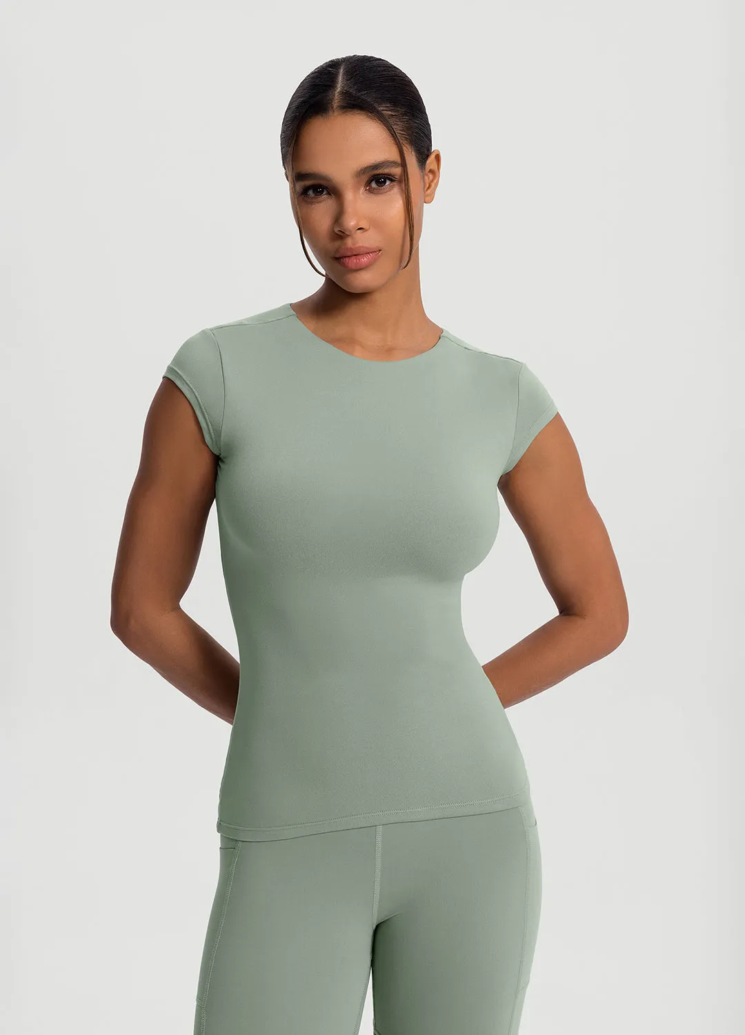 Compact Stitch Pattern Essential Fitted Tee