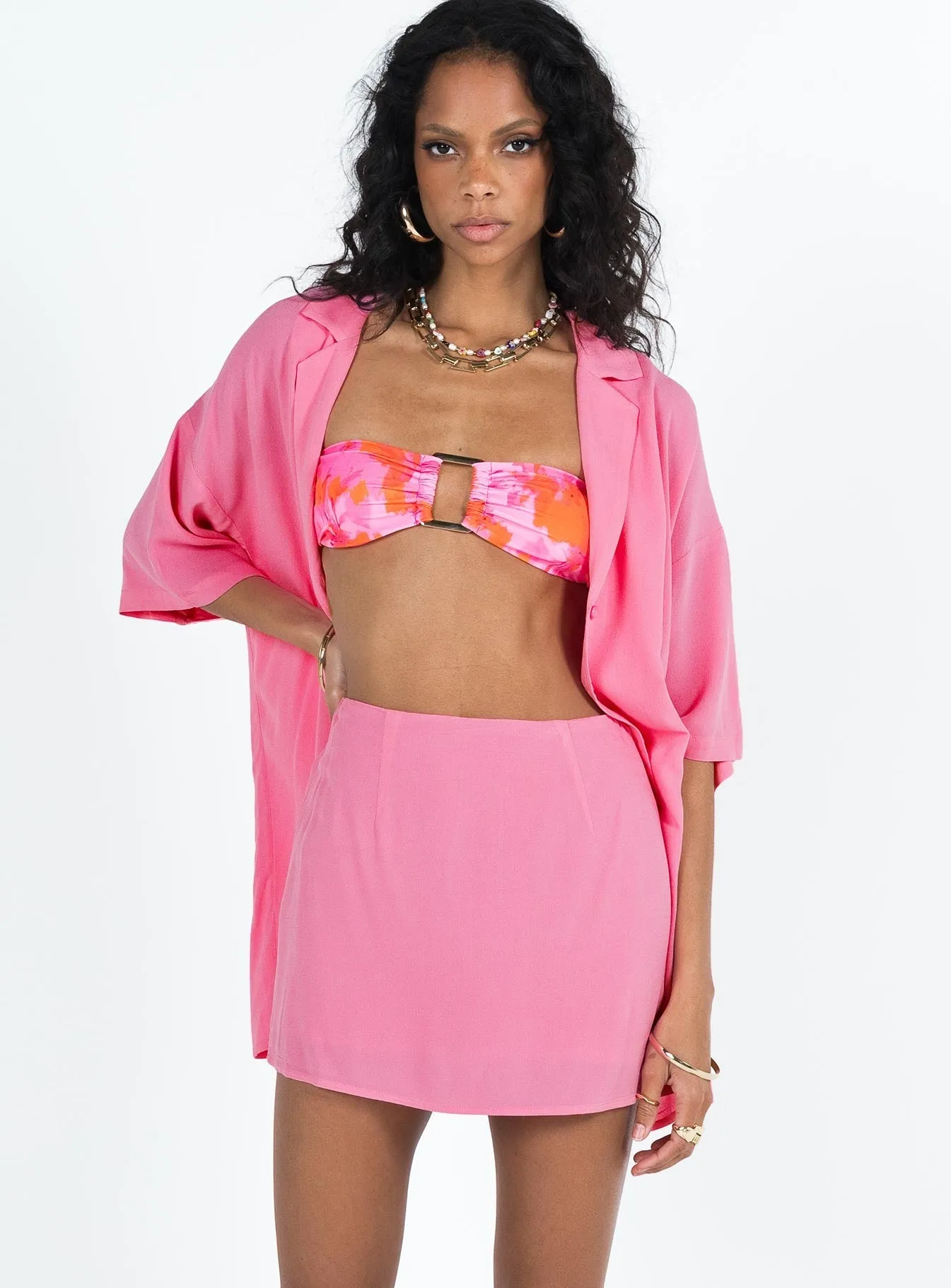 Light Edge Caraliia Mini Skirt Pink