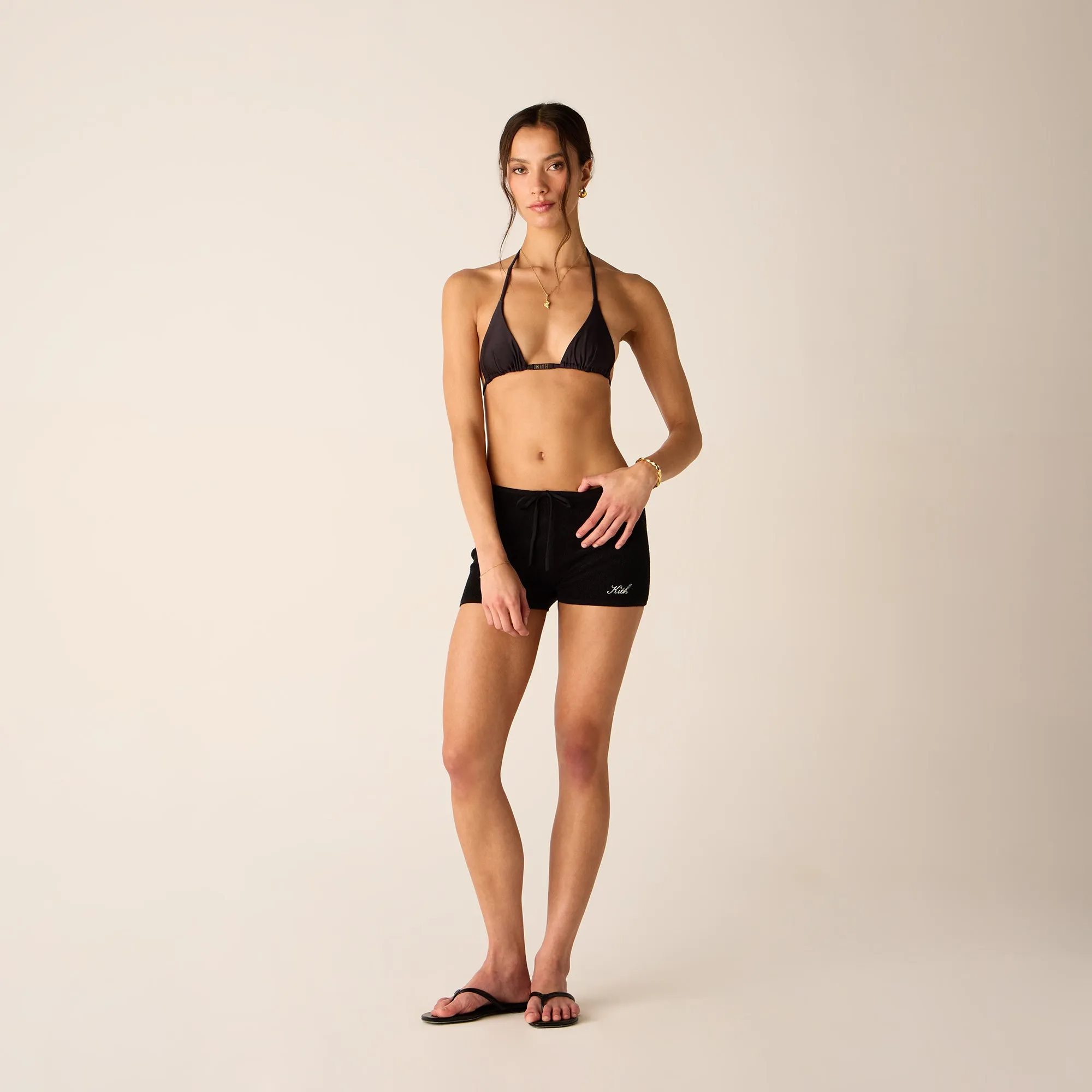 Kith Women Avyn Micro Sweater Short - Black TaglessLabeling