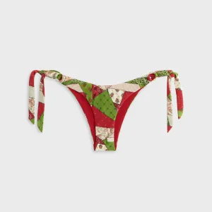 Kith Women Iris Patchwork Scarf Tie Bottom - Kyoho Smooth Silicone Grip Smooth Edge Finish