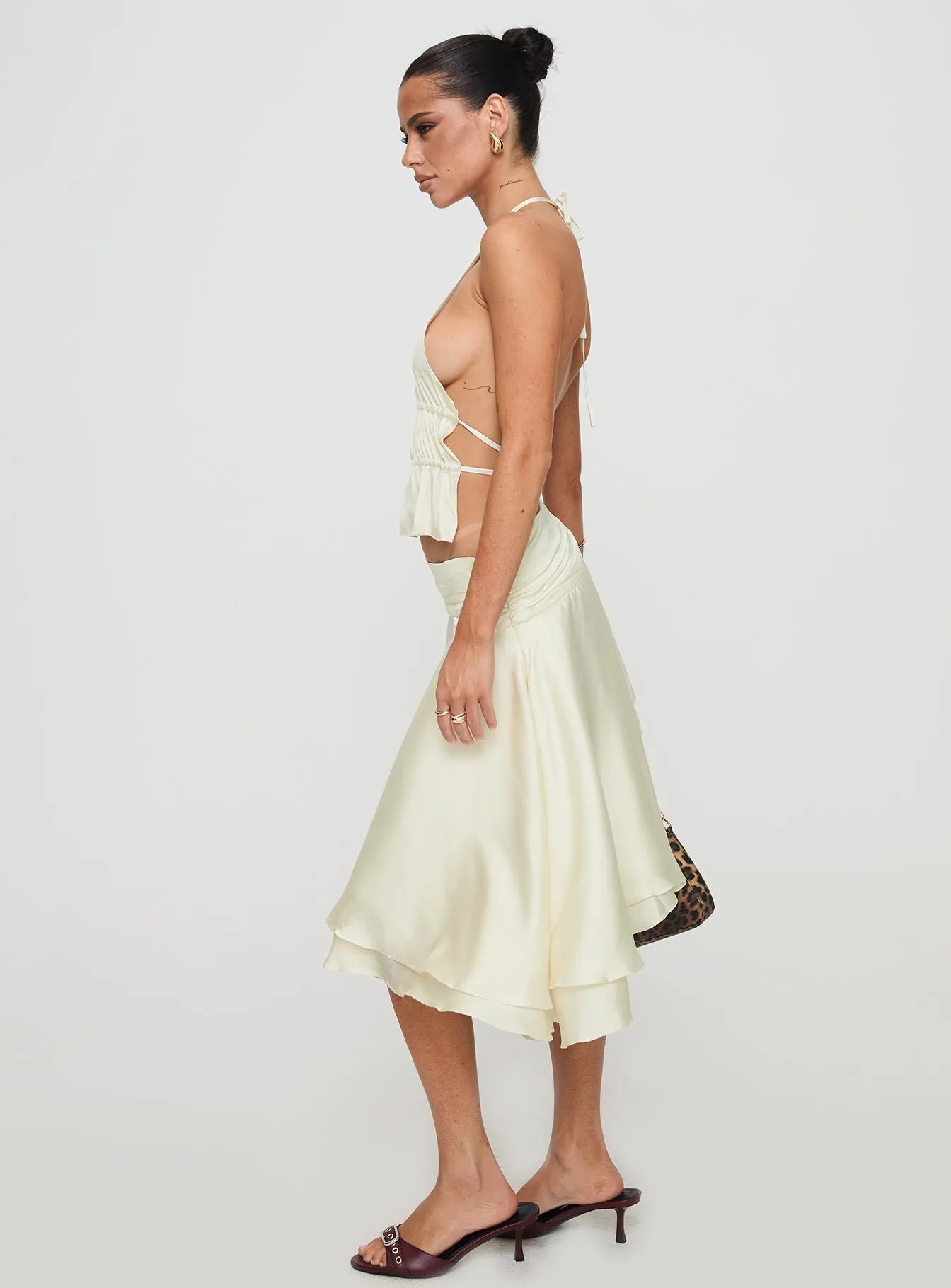 Legacy Midi Skirt Ivory Urban Mood