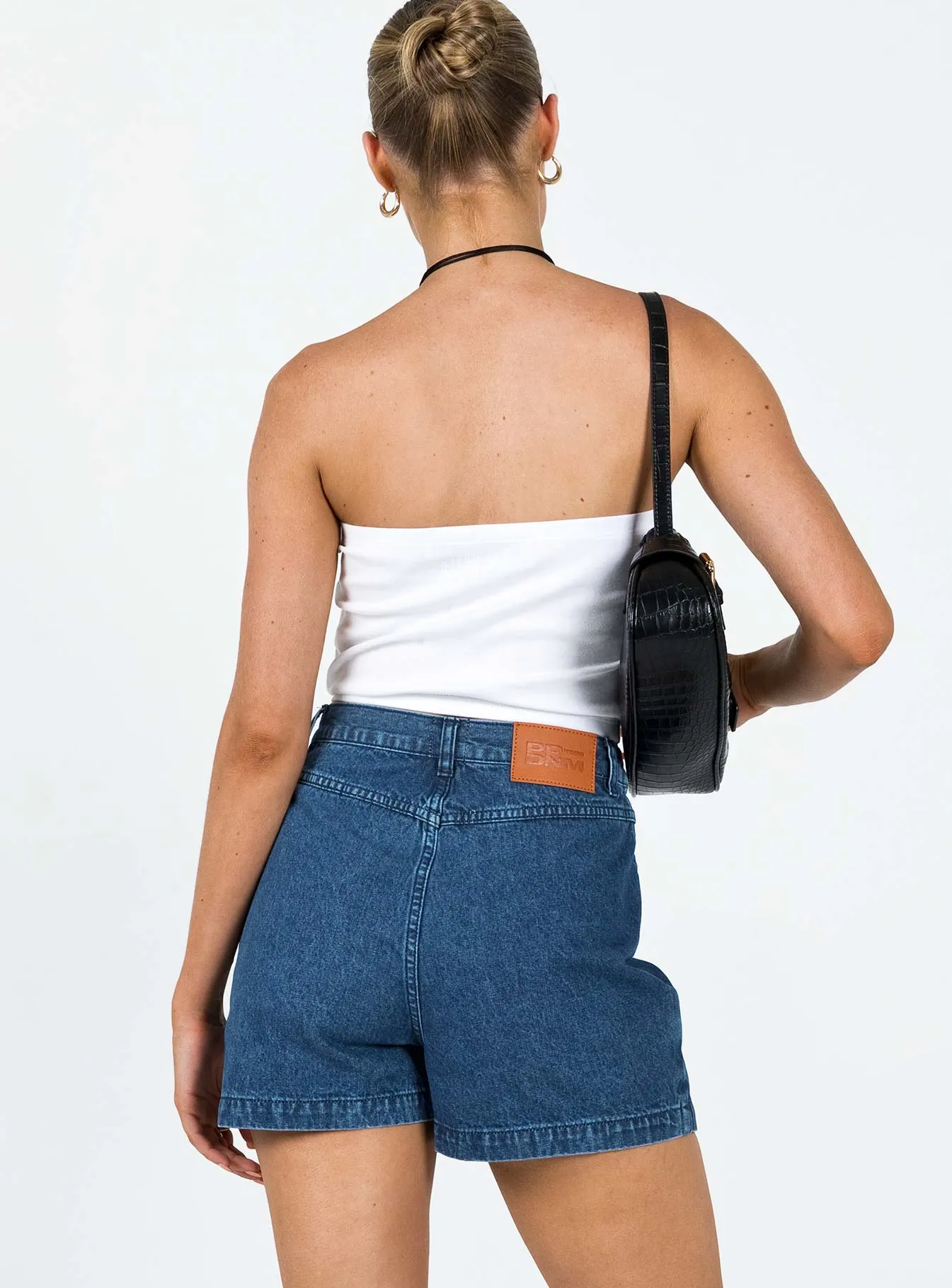 Cozy Feel slim fit Edwina Skort Dark Wash Denim
