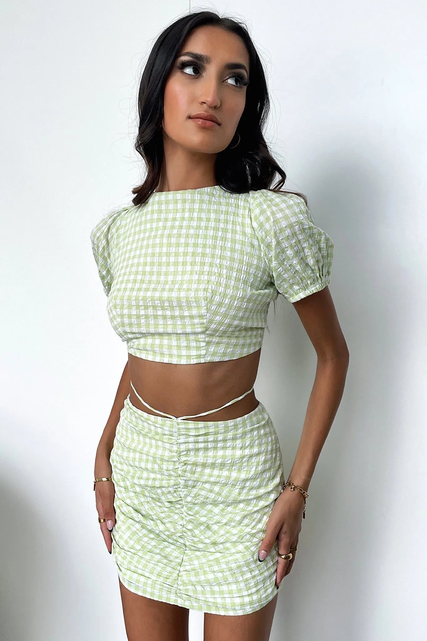Reinforced Seams Gabby Skirt - Green