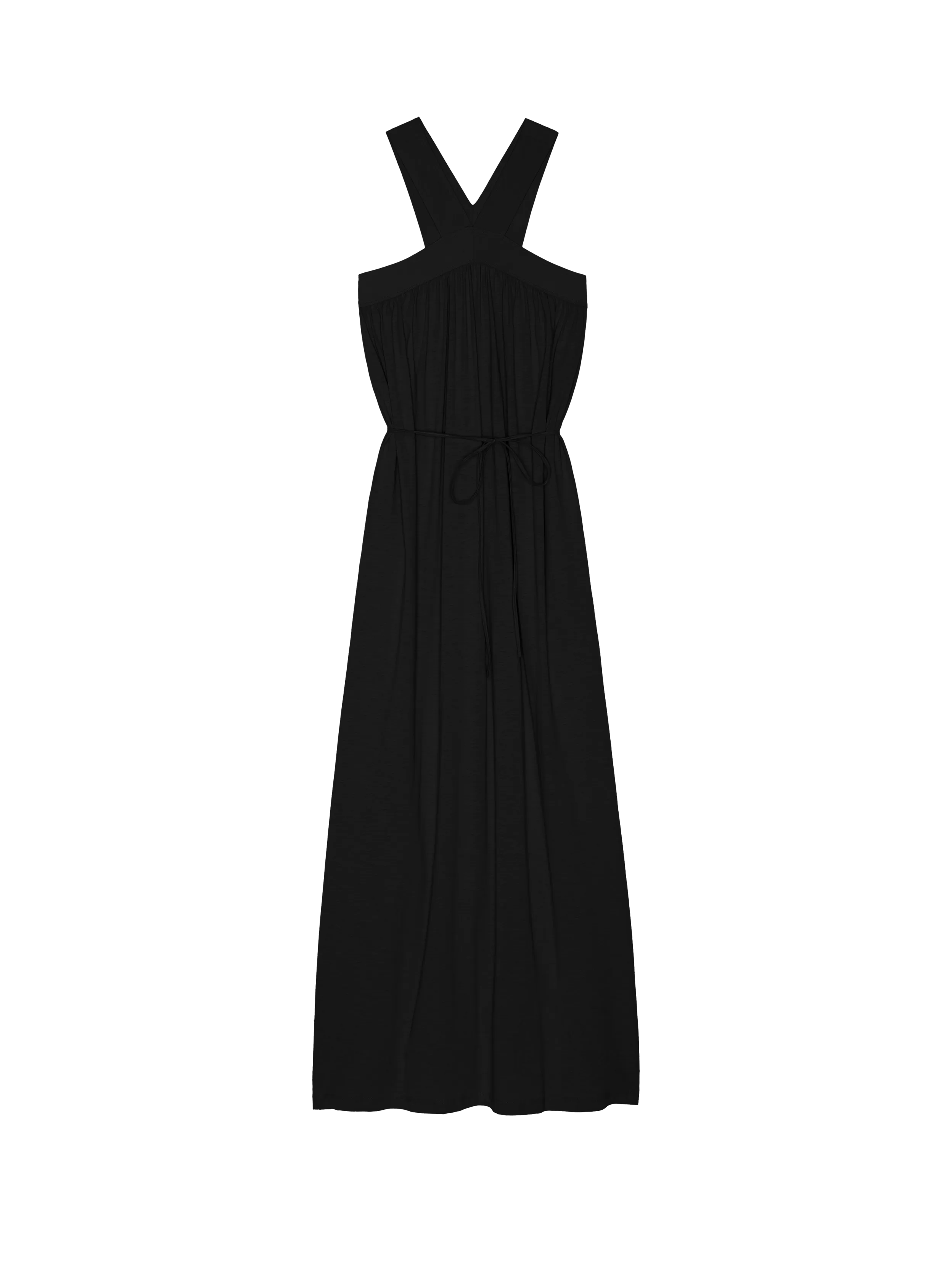 Brielle Halter Maxi Amber Glow Moonlit Shore