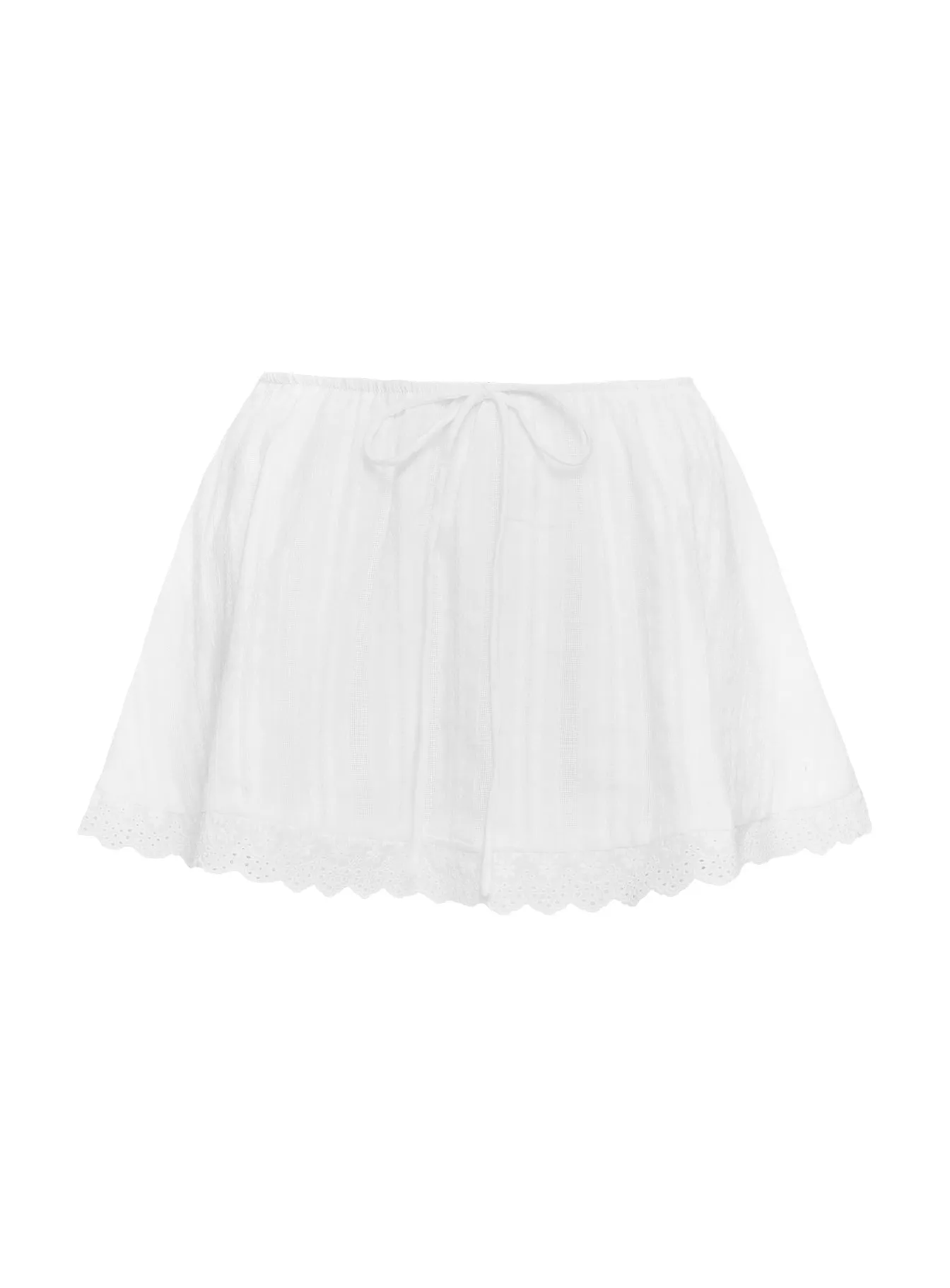 Gentle Vibe Elisabete Mini Skirt White