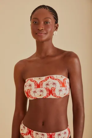 Flexible Material StaticResistantTextile Summer Beach Bandeau Bikini Top