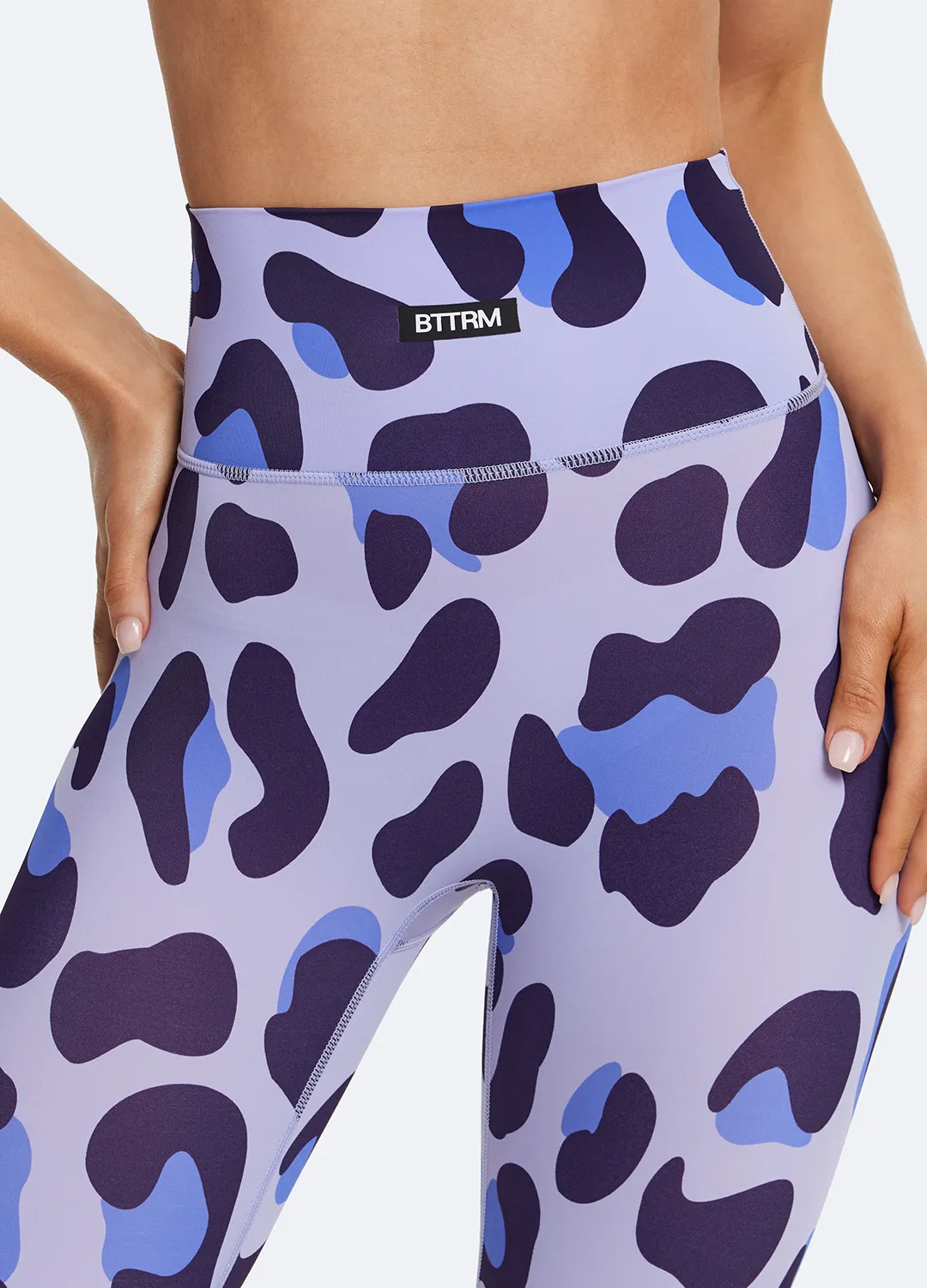 Basic Style yoga session High-Waisted Leopard Leggings