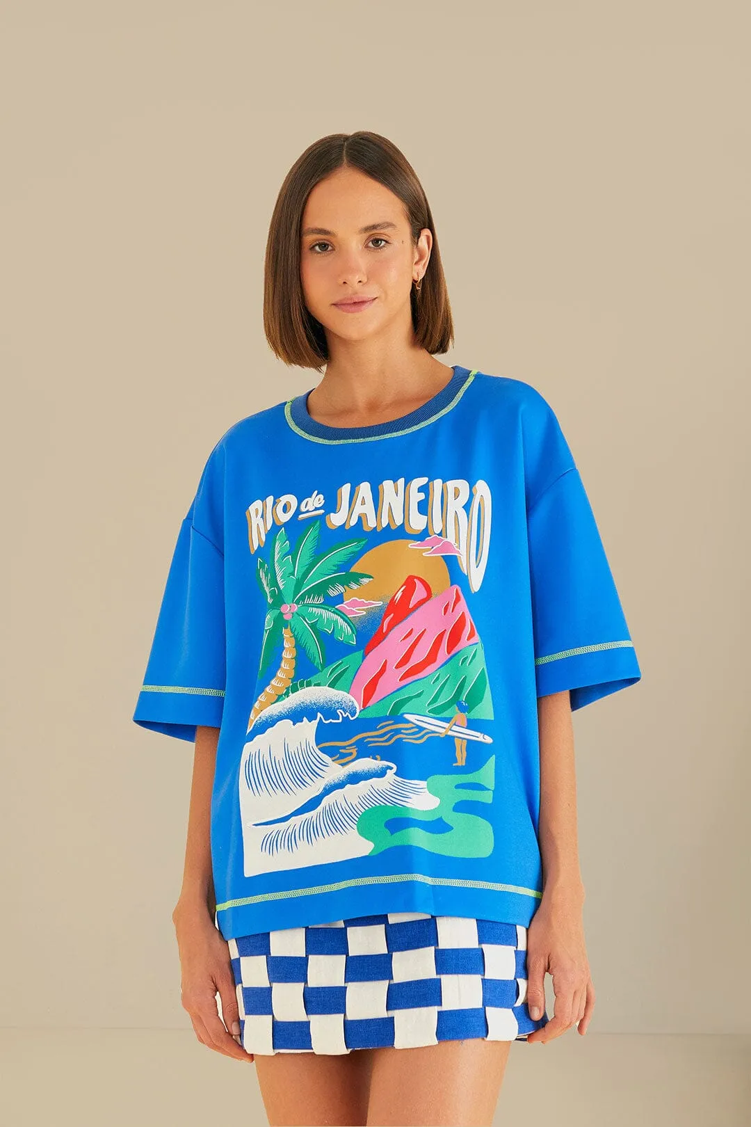 Rio De Janeiro Relaxed T-Shirt TactileStitching