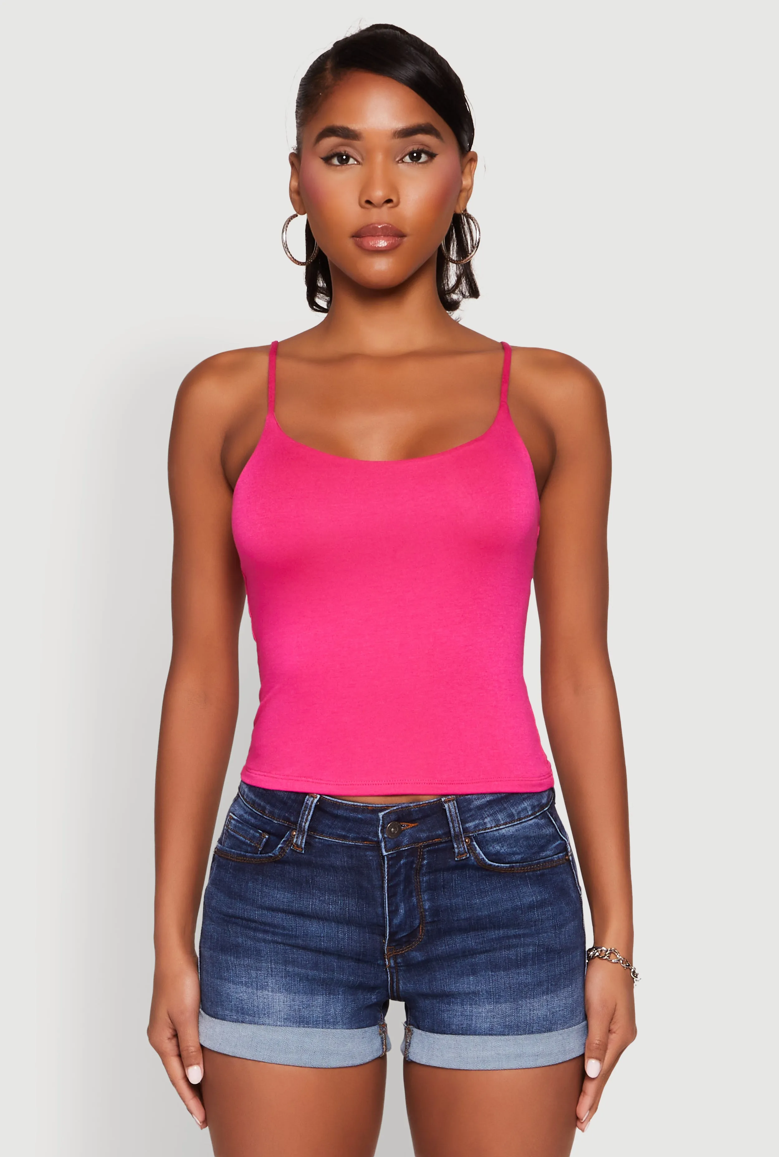 Double Layered Cropped Cami single purpose